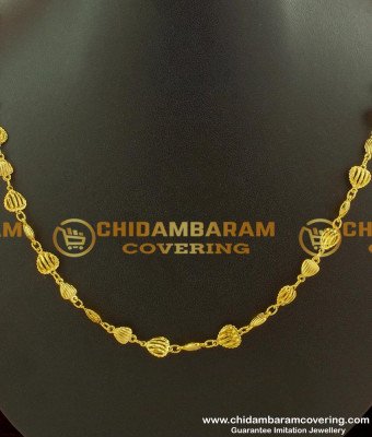 SHN006 - Beautiful Heart Design Gold Plated Short Chain Design Buy Online