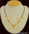 SHN008 - New Design Simple Mangalsutra Design Black Crystal Karishma Chain Online