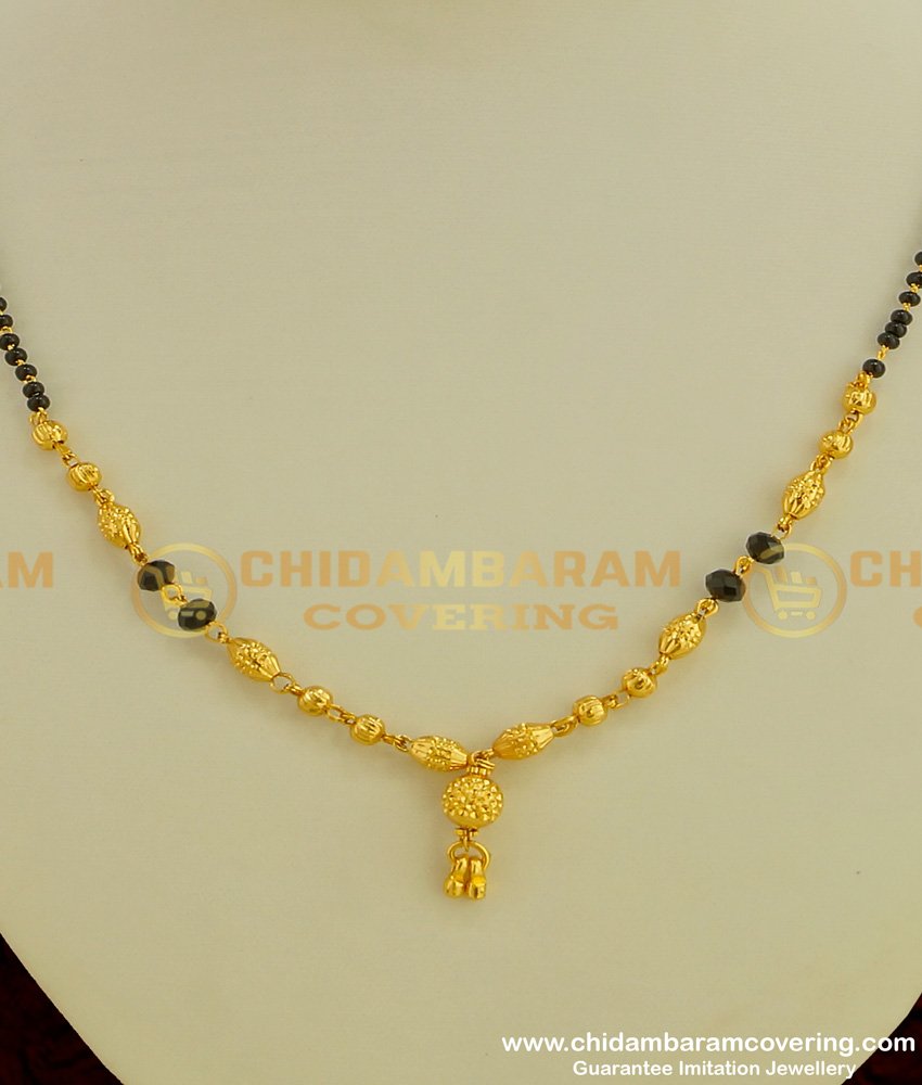 SHN009 - Newly Married Girl Daily Wear Gold Plated Mangalsutra Design Online