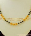 SHN018 - Latest Gold Design Black Crystal and Designer Gold Beads Chain Buy Online