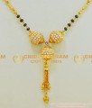 SHN042 - Latest High Quality Diamond Stone Balls Pendant Modern Gold Hindu Short Mangalsutra for Women