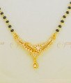 SHN052 - One Gram Gold Daily Wear Modern Diamond White Pendant Mangalsutra Designs Buy Online  