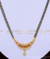 SHN066 - One Gram Gold Daily Wear Modern White and Ruby Stone Pendant Mangalsutra Designs Online  