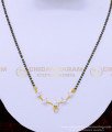 SHN070 - Real Diamond Design Unique Latest Short Mangalsutra with Single Stone Earrings Online