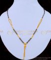 SHN077 - Elegant Simple Gold Design One Gram Gold Short Mangalsutra for Female
