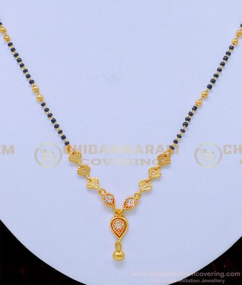 SHN080 - Unique Ad Stone Dollar Short Mangalsutra Imitation Jewellery Online
