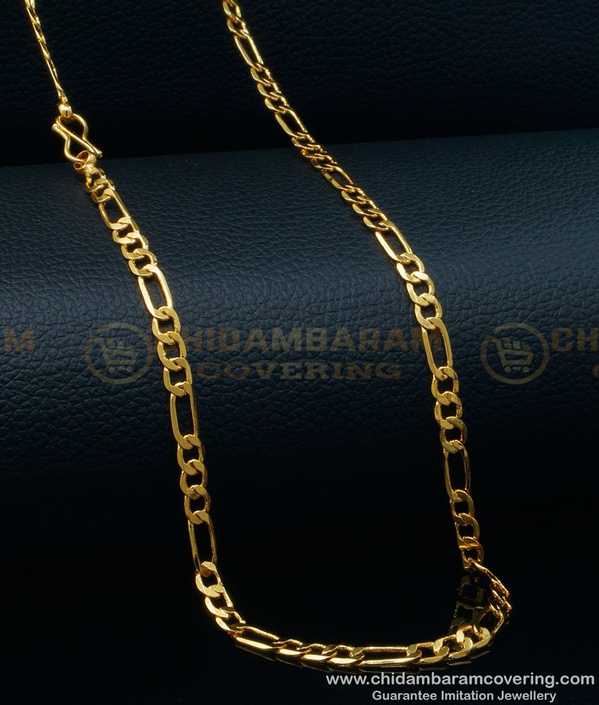 SHN082 - 18 Inch Sachin Tendulkar Chain Design Daily Wear Short Neck Chain for Men