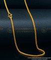 CHN272 - 24 inches Simple Daily Use Light Weight Flexible One Gram Gold Chain Online