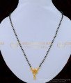 BBM1025 - Traditional Daily Wear North Indian Simple Short Black Beads Mangalsutra
