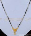 BBM1025 - Traditional Daily Wear North Indian Simple Short Black Beads Mangalsutra