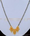 BBM1011 - Latest Flower Pendant Daily Wear Gold Short Mangalsutra Designs Online