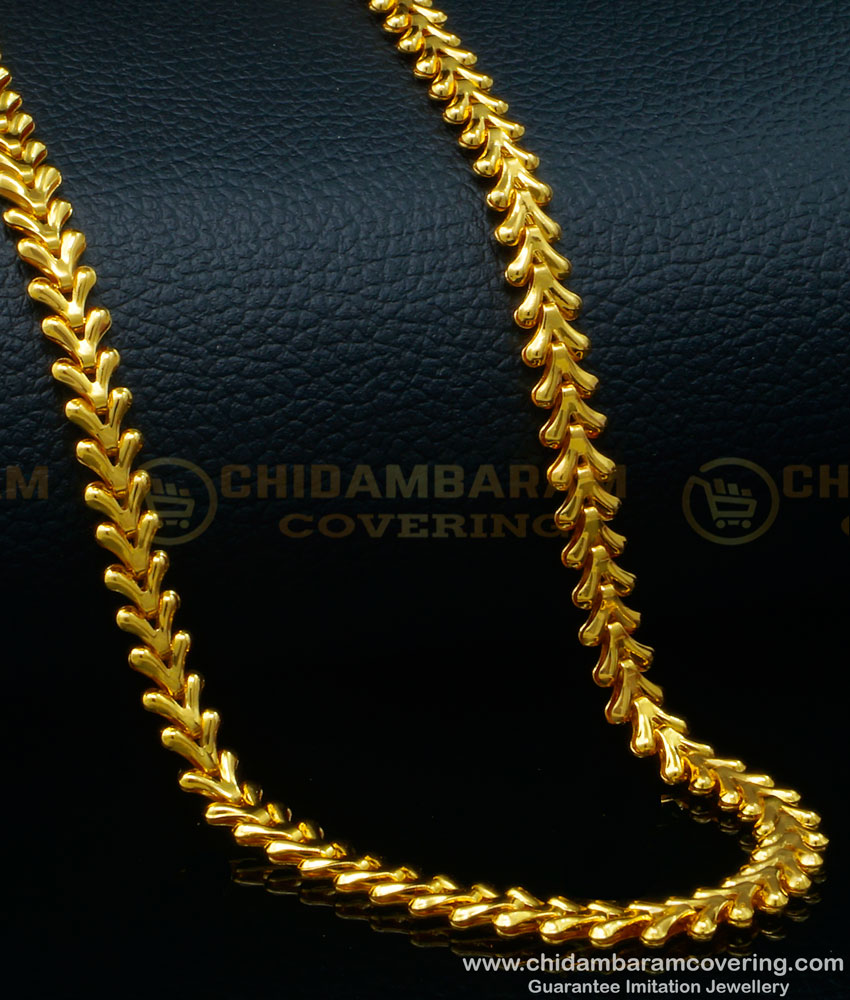 CHN328 - Gold Plated Light Weight Gold Chain Models for Women