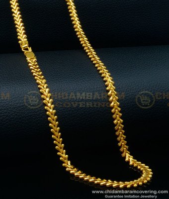 CHN328 - Gold Plated Light Weight Gold Chain Models for Women