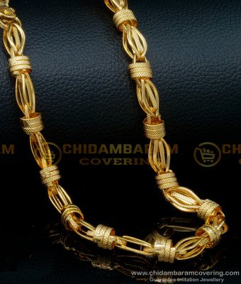 SHN106 - New Model Stylish Chain for Men Original Gold Plated Jewellery 