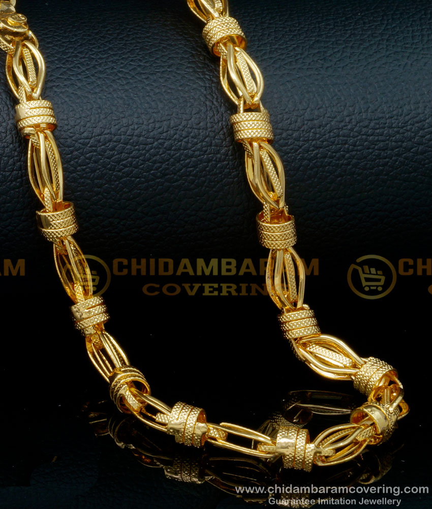 SHN106 - New Model Stylish Chain for Men Original Gold Plated Jewellery 