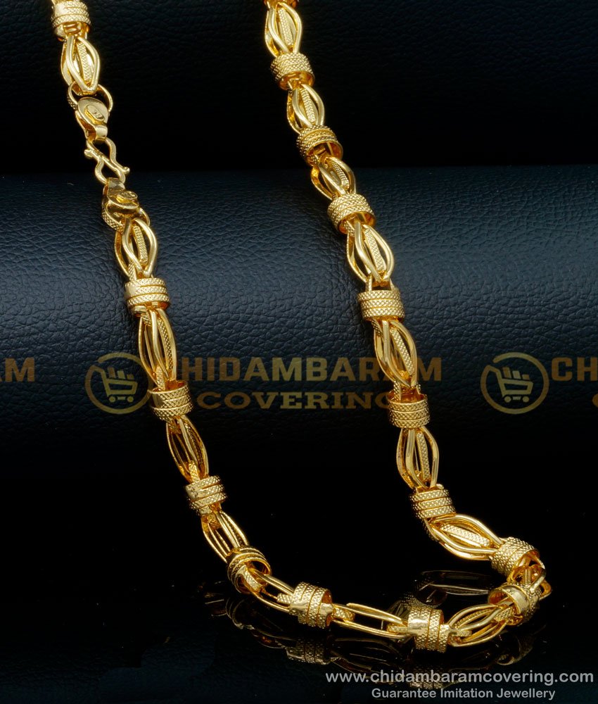 SHN106 - New Model Stylish Chain for Men Original Gold Plated Jewellery 