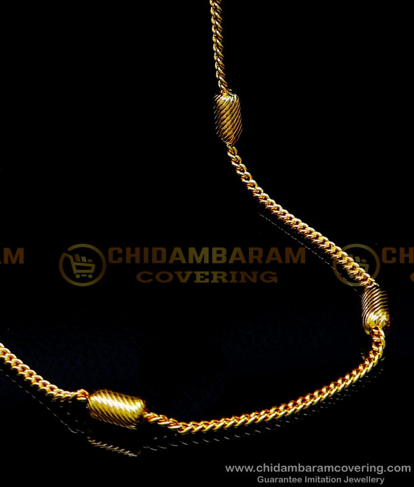 SHN119 - Trendy Short Light Weight Gold Chain Designs Buy Online