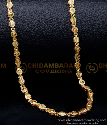 SHN122 - Latest Leaf Model Stylish Gold Chain Design for Female