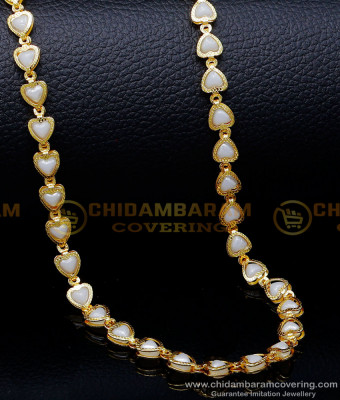SHN125 - Trendy Light Weight Beads Chain Designs for Ladies