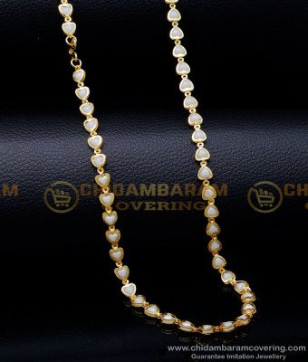 SHN125 - Trendy Light Weight Beads Chain Designs for Ladies