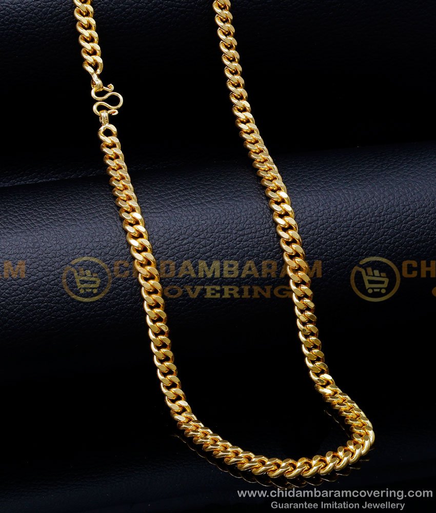 SHN133 - Real Gold Chain Design Daily Wear Thick Short Chain