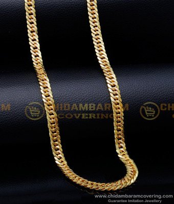 SHN143 - Shiny Gold Chain Designs Male Gold Plated Jewellery
