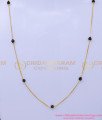 SHN145 - Light Weight Thin Black Crystal Short Chain Design for Girls