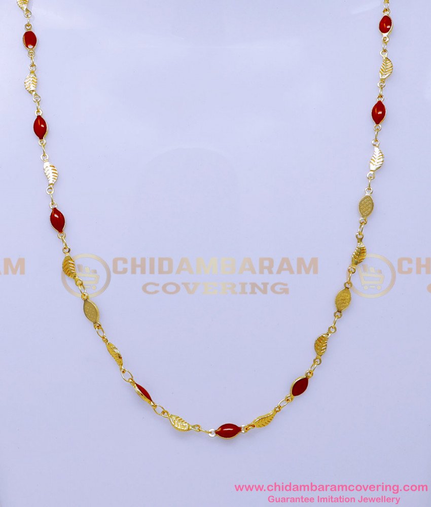 SHN146 - New Model Daily Wear Gold Short Chain Designs for Female
