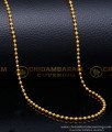 SHN148 - Simple Light Weight Balls Gold Plated Chain for Women
