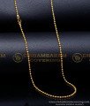 SHN148 - Simple Light Weight Balls Gold Plated Chain for Women