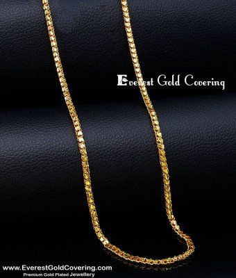 SHN152 - 18 Inch 1 Gram Gold Daily Wear Heart Design Short Chain