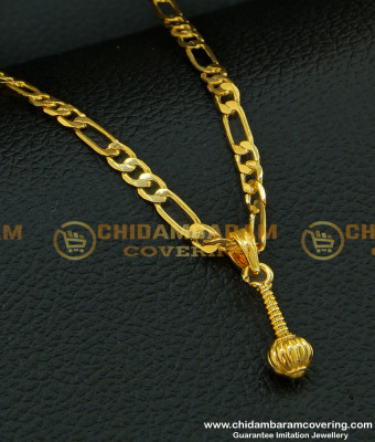 SCHN205 - Sachin Chain Gold Hanuman Gathai Pendant Gold Plated Jewellery 