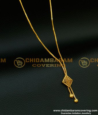 SCHN219 - Simple Gold Design 18 Inches Short Chain with Dollar Buy Online