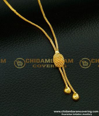 SCHN222 - Pure Gold Plated Daily Wear Short Chain With Pendant Collections