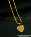 SCHN273 - 18 Inches Chain with Unique Designer Heart Pendant Chain for Teenage Girls 