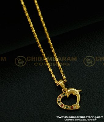 SCHN278 - Stylish Stone Heart Pendant New Model Short Chain with Pendant for Female 