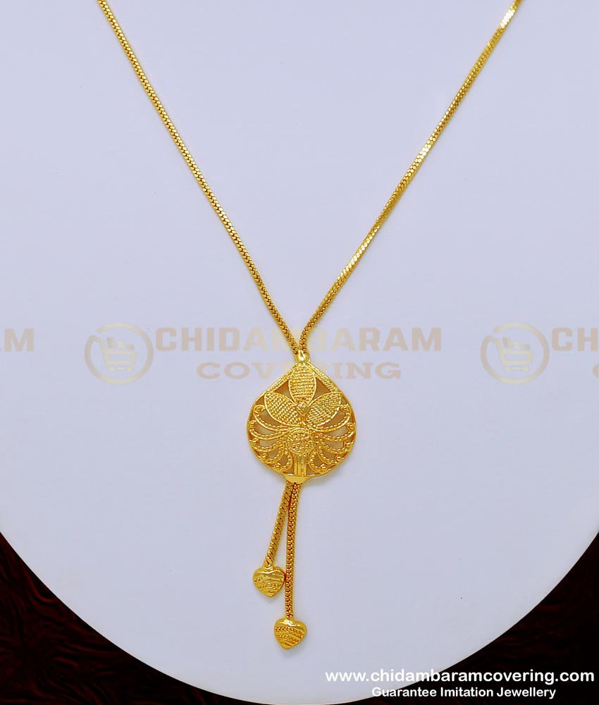 SCHN280 - Trendy Gold Plated Teenage Girls Short Chain With Pendant Imitation Jewellery    
