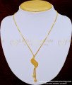 SCHN282 - Latest One Gram Gold Plated Locket with Short Chain Designs for Ladies     