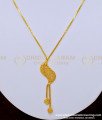 SCHN282 - Latest One Gram Gold Plated Locket with Short Chain Designs for Ladies     
