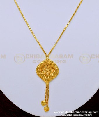 SCHN283 - Unique Gold Design Short Chain with Pendant Buy Online     