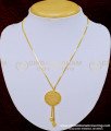 SCHN284 - Female Daily Wear Beautiful Designer Pendant Gold Chain Design Online     