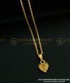 SCHN290 - One Gram Gold ‘R’ Letter Pendant with Thin Chain for Daily Use