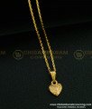 SCHN295 - One Gram Gold Short Chain With ‘J’ Letter Locket Dollar Chain Online