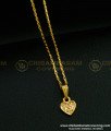 SCHN296 - One Gram Gold Short Chain With ‘H’ Letter Locket Dollar Chain Online