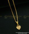 SCHN297 - One Gram Gold Heart Shape ‘G’ Letter Dollar Chain Online