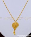 SCHN302 - Attractive Leaf Design One Gram Gold Plated Short Chain for Ladies 