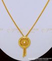 SCHN304 - American Diamond Round Gold Locket Design Dollar Chain for Women