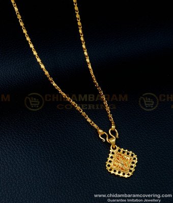 SCHN346 - Gold Design Small Dollar Chain New Model Imitation Jewellery Online