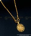 SCHN349 - 1 Gram Gold Daily Use Pendant Simple Gold Chain Design for Ladies  