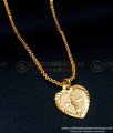 SCHN354 - Real Gold Design South Indian Jewellery Guaranteed Gold Cross Pendant with Chain   